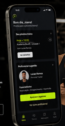 App Treinify para profissionais